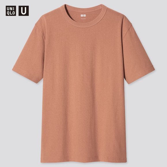 Uniqlo U Crew Neck Short-Sleeve T-Shirt in Orange - Picture 1 of 4